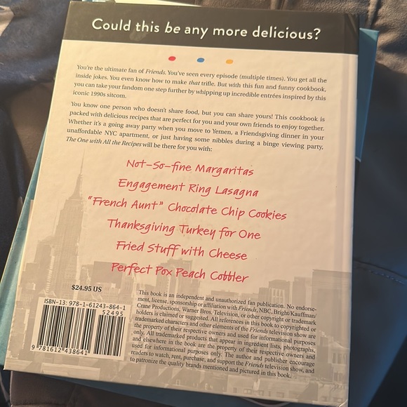 Friends brand new unofficial cookbook 152 pages hardcover brand new gift - Picture 3 of 3